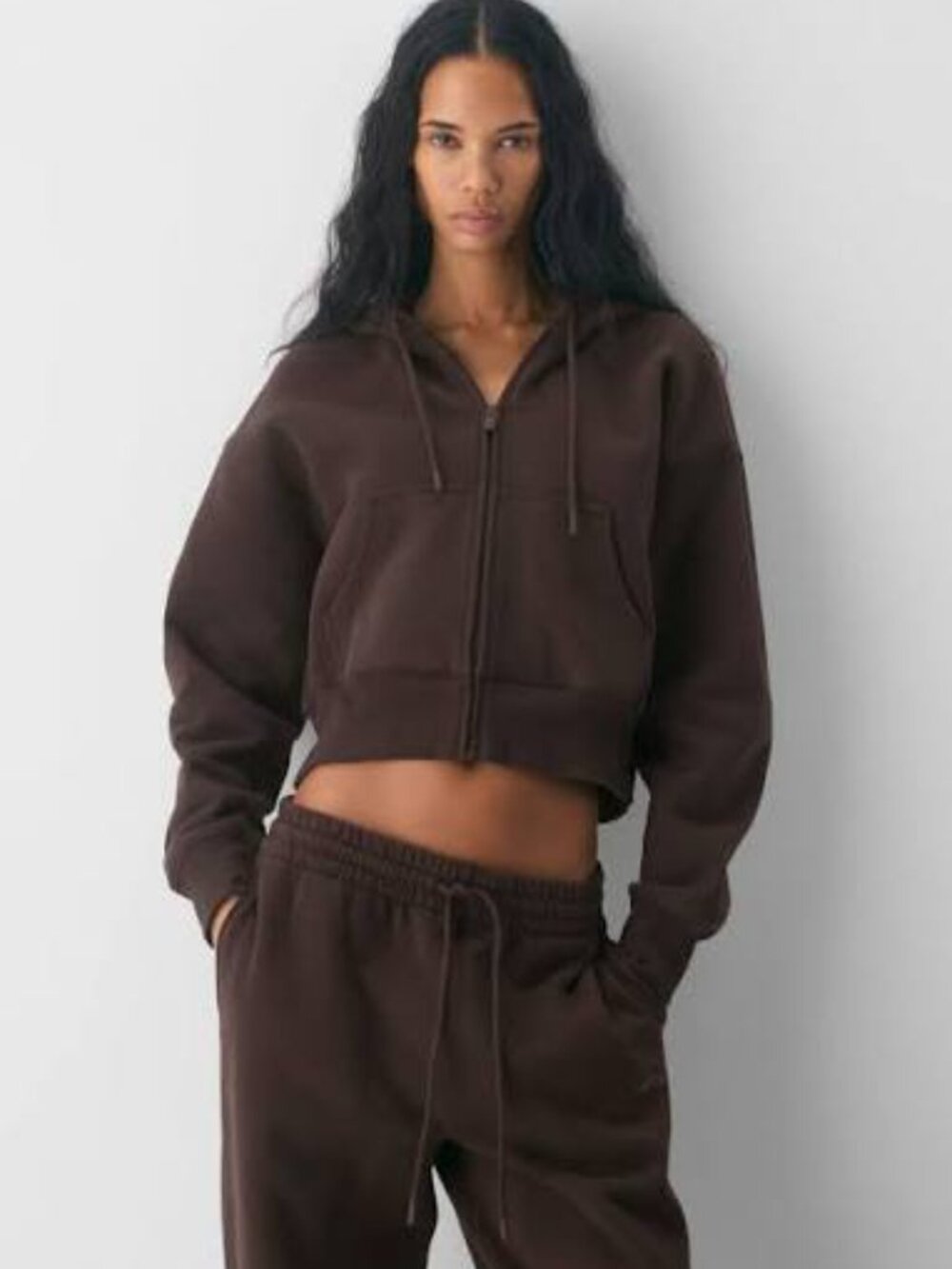 Aritzia Cozy Sweatfleece Boyfriend Boxy Zip Hoodie